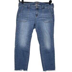 Torrid Womens Size 18 Crop Boyfriend Vintage Stretch Jeans #FeelTheStretch